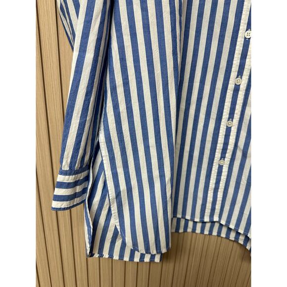 Madewell Signature Poplin Oversized Shirt Womens Sz S NJ590 - Picture 7 of 12